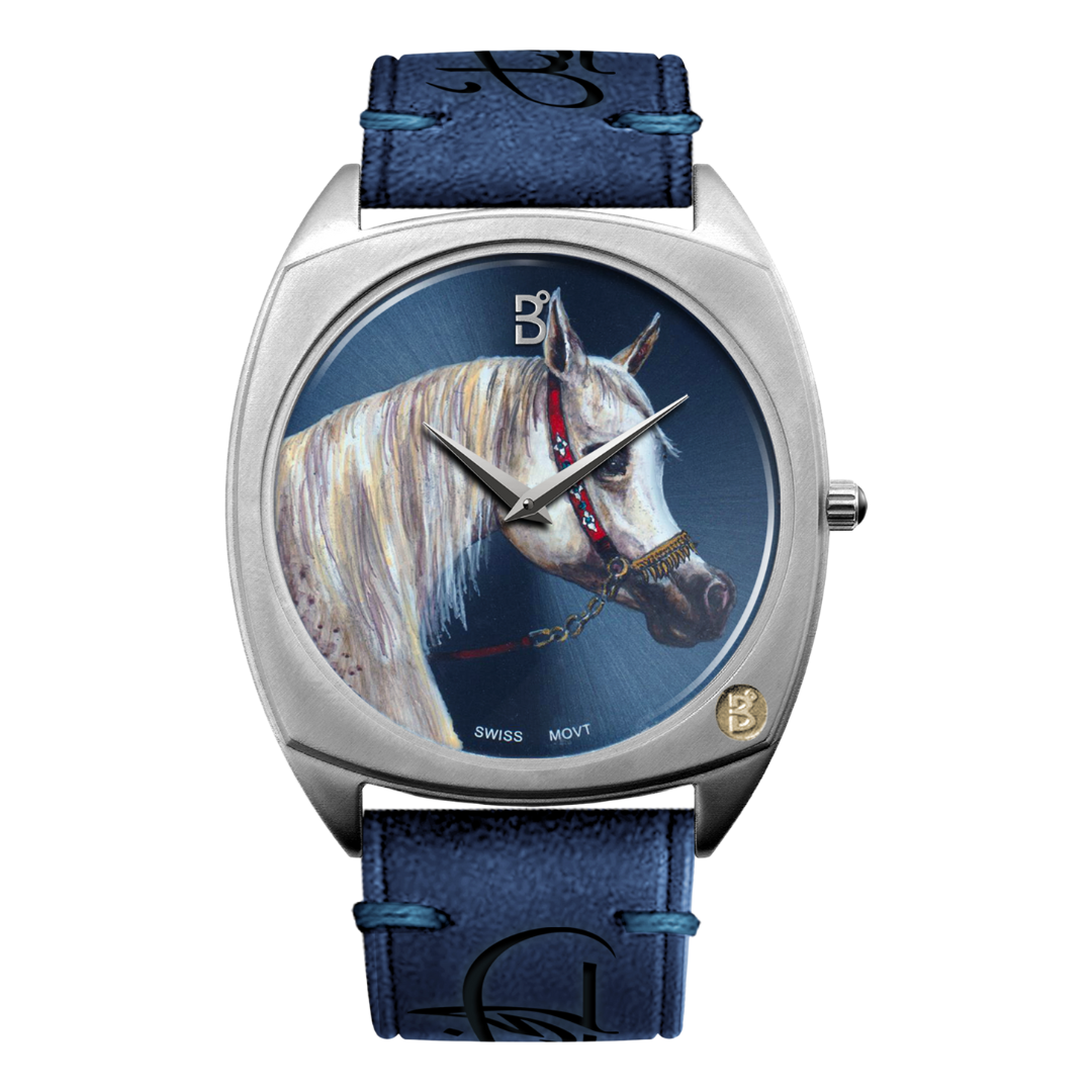 B360-Watches-We have created over 70 hand painted watches, one for each horse. Each watch comes with a signed certificate by our artists and marked as 1 out of 1. Check out our Arabian Horses collections.