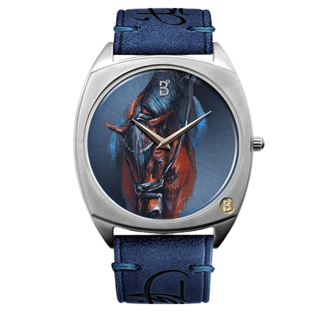 We have created over 70 hand painted watches, one for each horse. Each watch comes with a signed certificate by our artists and marked as 1 out of 1. Check out our Arabian Horses collections.  