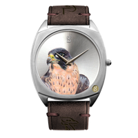 B360 has mastered the art of combining traditional art with technology to develop versatile watch collections. We introduce to you another watch collection known as the Arabian Falcons.Each watch in our unique hand painted collection embodies a falcon. The falcons come with a signed certificate by our artists and marked as 1 out of 1. You too can be a proud owner of one of these falcons. They are rare, highly valuable, and symbolic. 