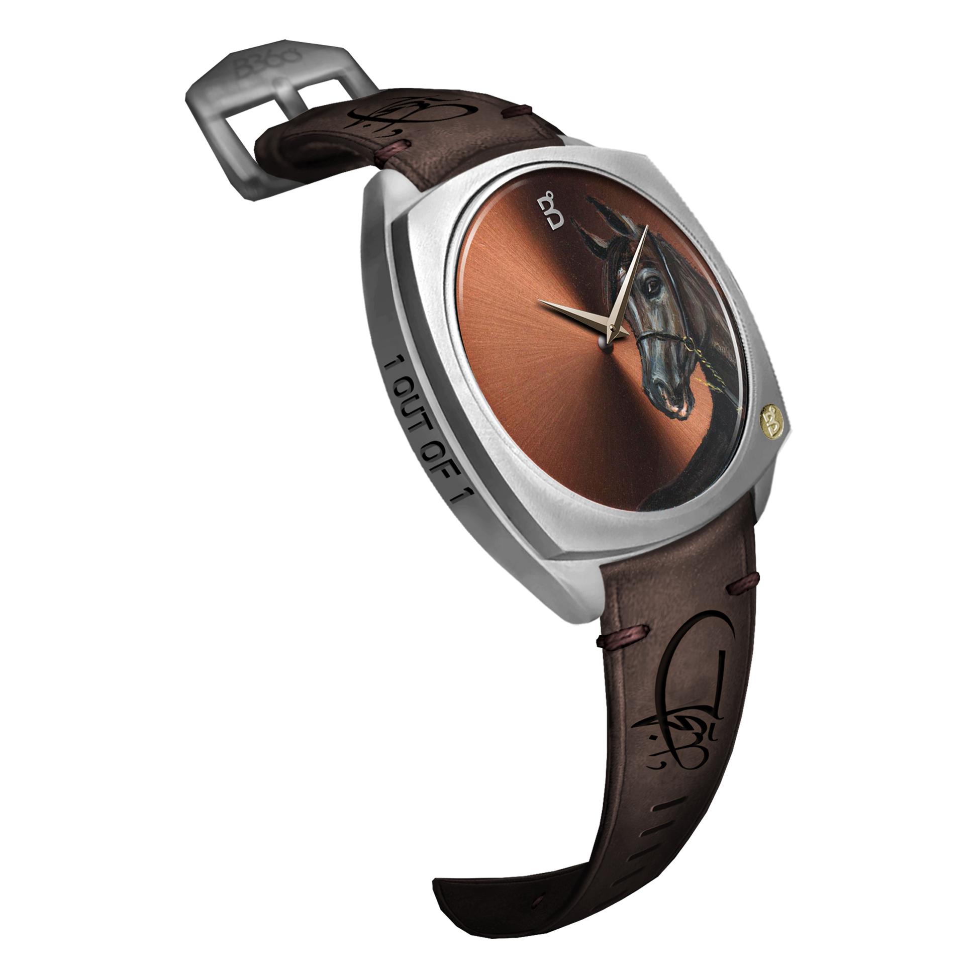 B360-Watches-We have created over 70 hand painted watches, one for each horse. Each watch comes with a signed certificate by our artists and marked as 1 out of 1. Check out our Arabian Horses collections.  