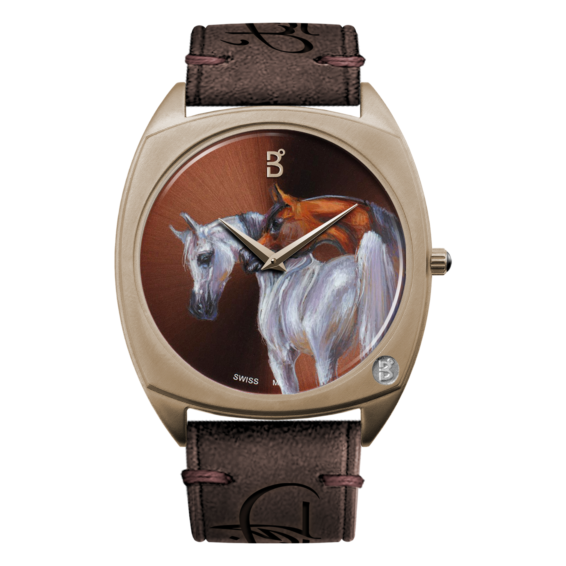 B360-Watches-We have created over 70 hand-painted watches, one for each horse. Each watch comes with a signed certificate by our artists and is marked as 1 out of 1. Check out our Arabian Horses collections.  