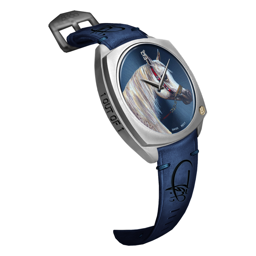 B360-Watches-We have created over 70 hand painted watches, one for each horse. Each watch comes with a signed certificate by our artists and marked as 1 out of 1. Check out our Arabian Horses collections.