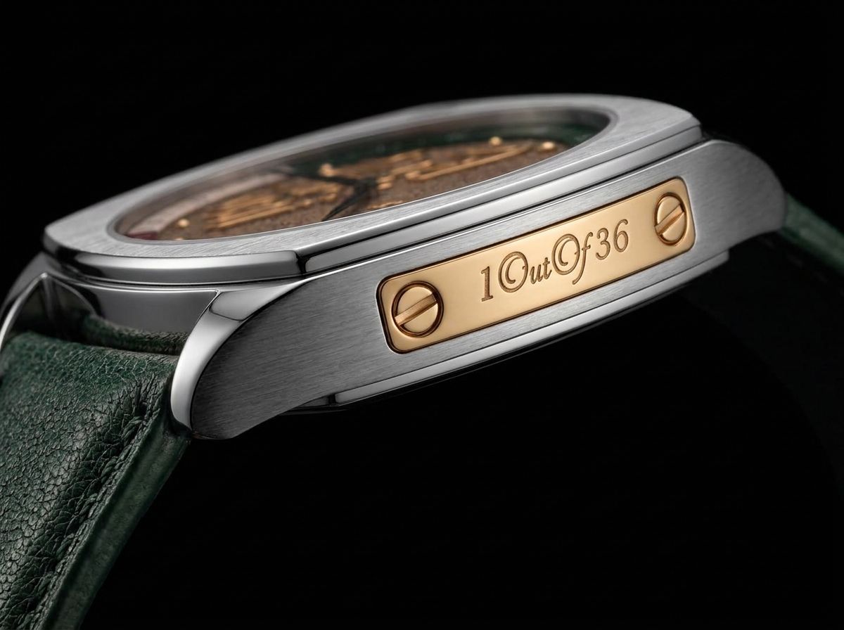 The gold side plate engraved 1 Out Of 36